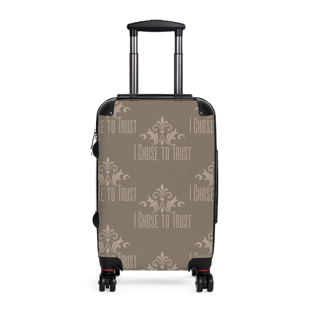 I Choose to Trust Carry-On Suitcase – Neutral Inspirational Luggage