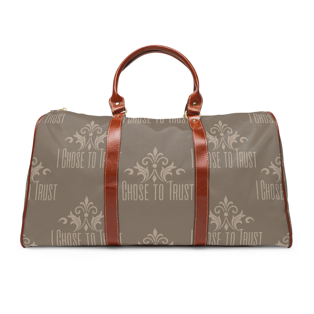 I Chose to Trust Waterproof Travel Bag — Stylish Duffel for Faithful Travelers