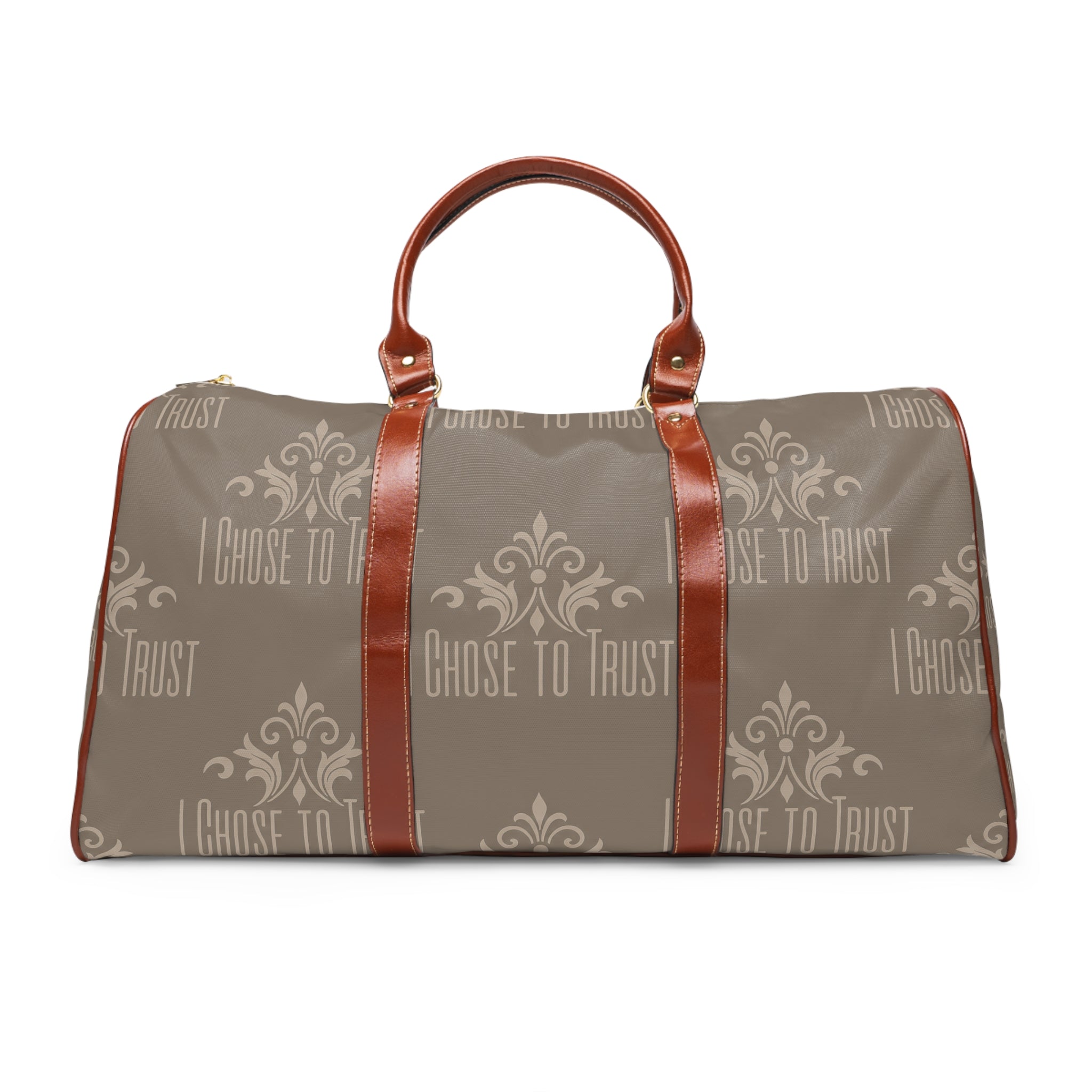 I Chose to Trust Waterproof Travel Bag — Stylish Duffel for Faithful Travelers