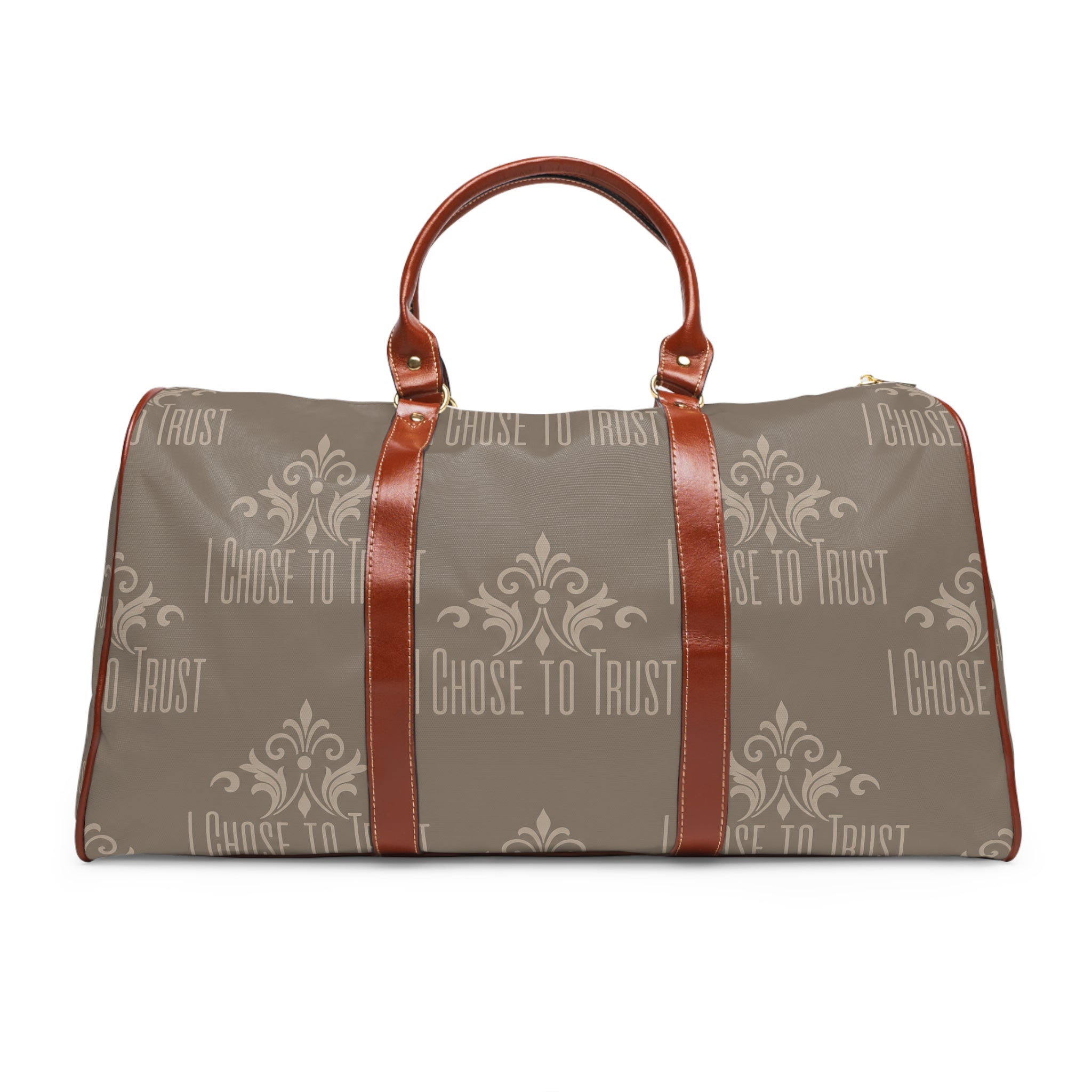 I Chose to Trust Waterproof Travel Bag — Stylish Duffel for Faithful Travelers