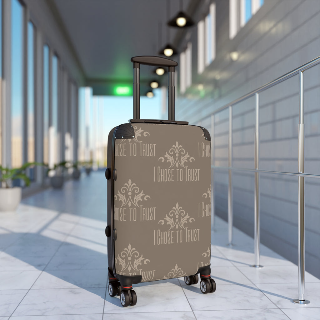I Choose to Trust Carry-On Suitcase – Neutral Inspirational Luggage