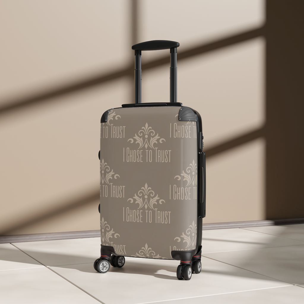 I Choose to Trust Carry-On Suitcase – Neutral Inspirational Luggage