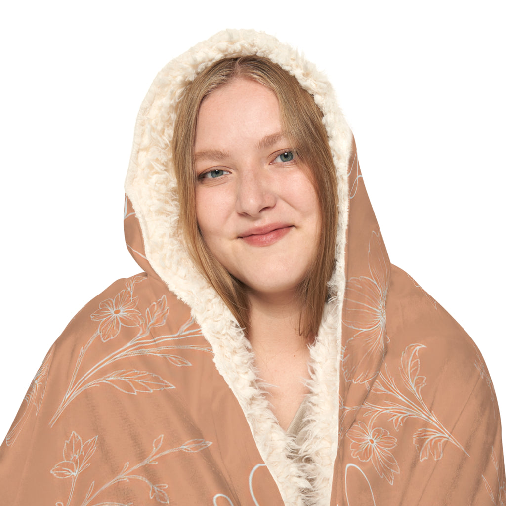 Hooded Snuggle Blanket – 'Promise Lives' Cozy Sherpa Throw, Warm Hoodie Wrap for Home & Gifts