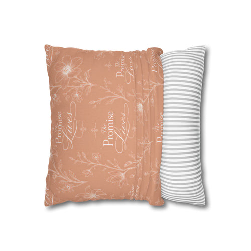 A Promessa Vive — Capa de Almofada Decorativa Floral