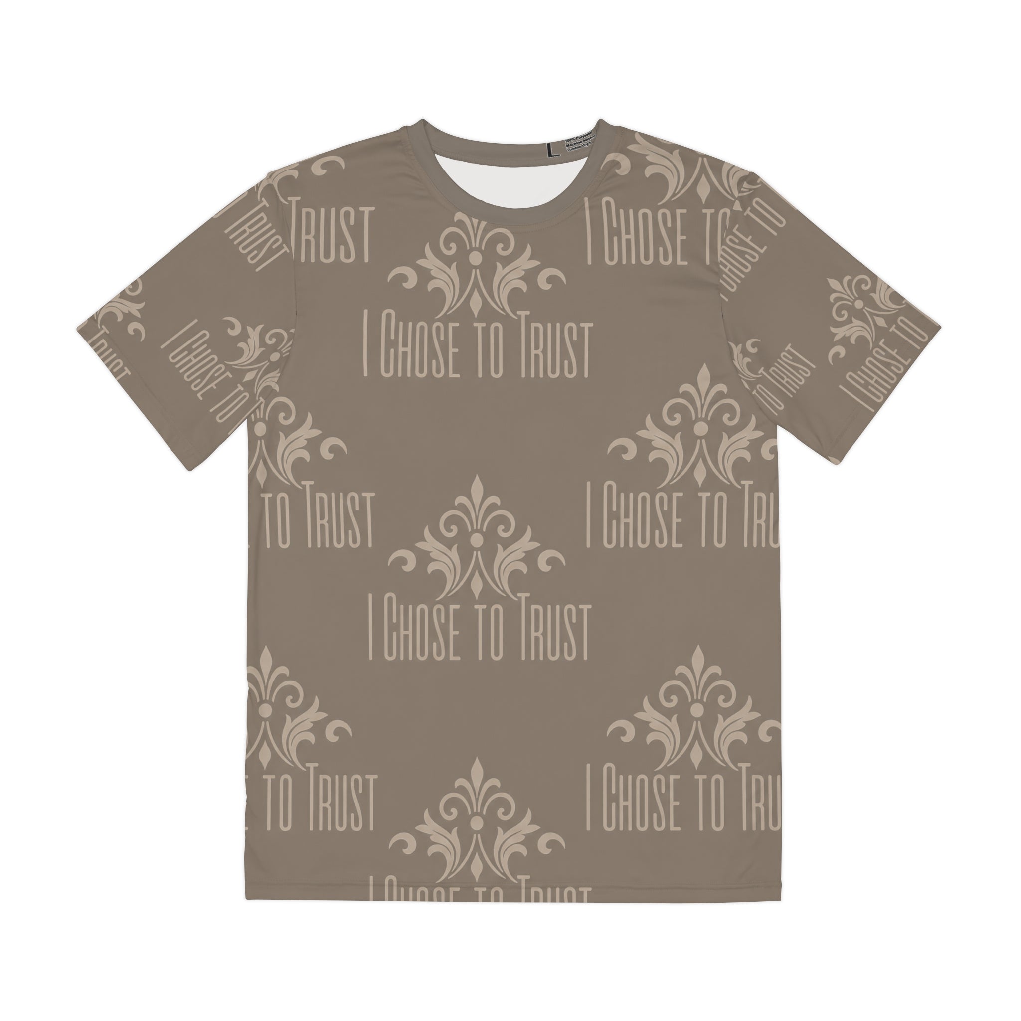 I Choose to Trust Men's Tee — Inspirational All-Over Print Shirt