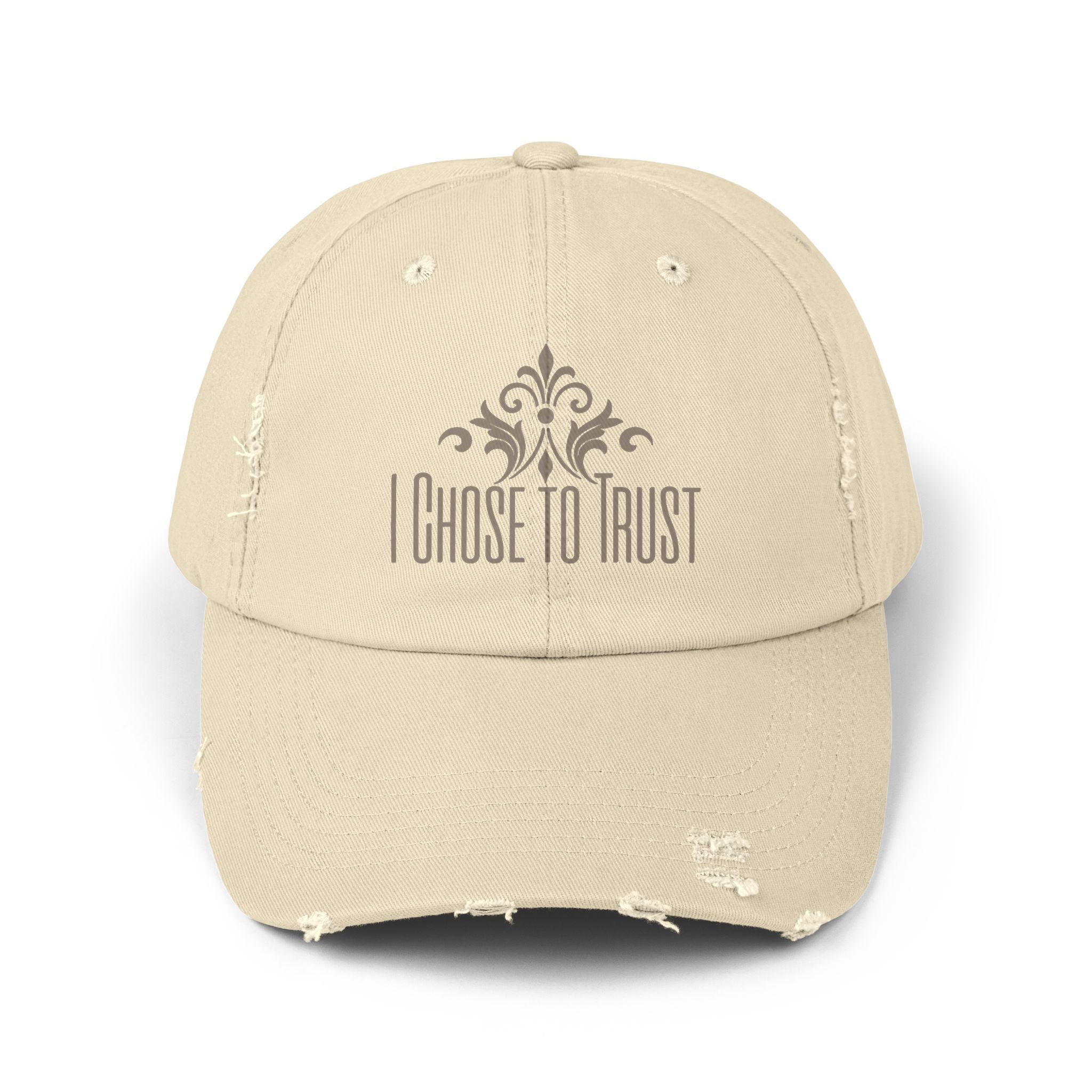 I Chose to Trust Distressed Baseball Cap